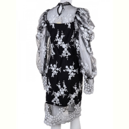 Платье Gelsomino 001 black-white