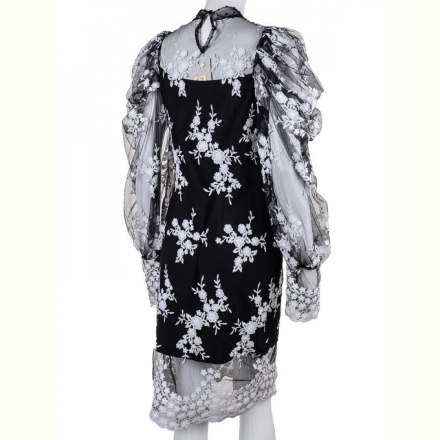 Платье Gelsomino 001 black-white
