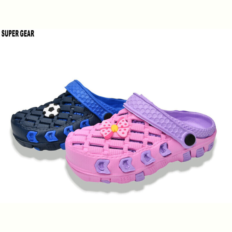 Кроксы Super Gear 02A-6301 lilac-navy mix