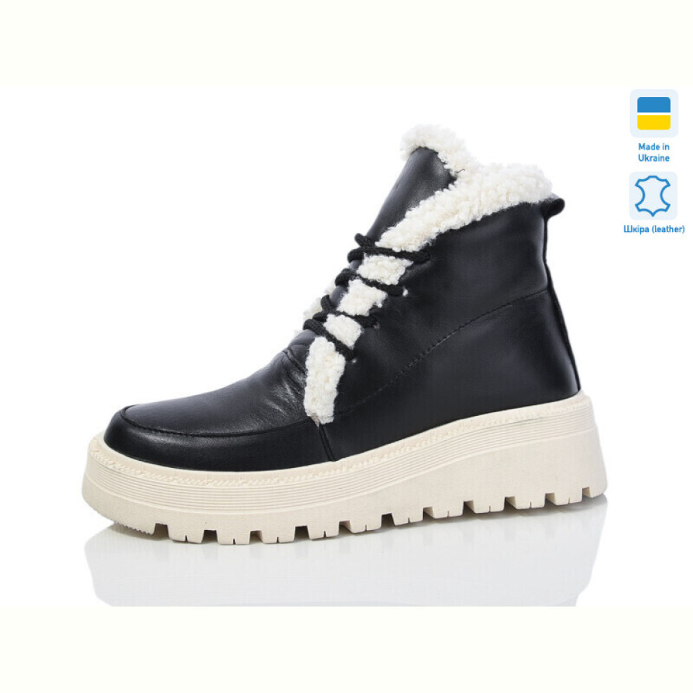 Ботинки Sali 2215 чорний к біл-п.зима Ботинки Sali 2215 чорний к біл-п.зима