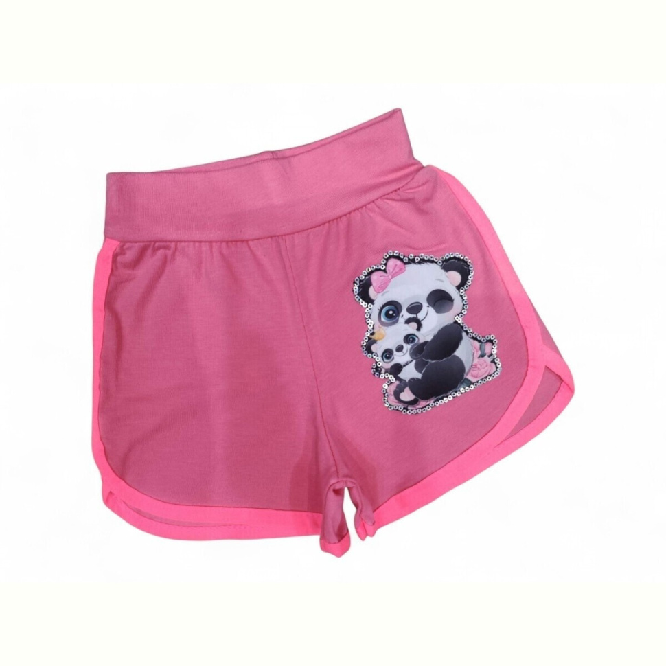 Шорты Kids-modnik 1733 панда кораловий Шорты Kids-modnik 1733 панда кораловий