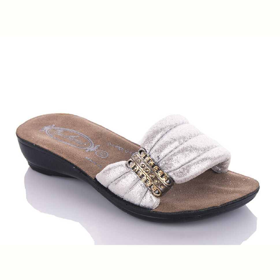 Шлепки DeMur K26-809 silver (25-30)