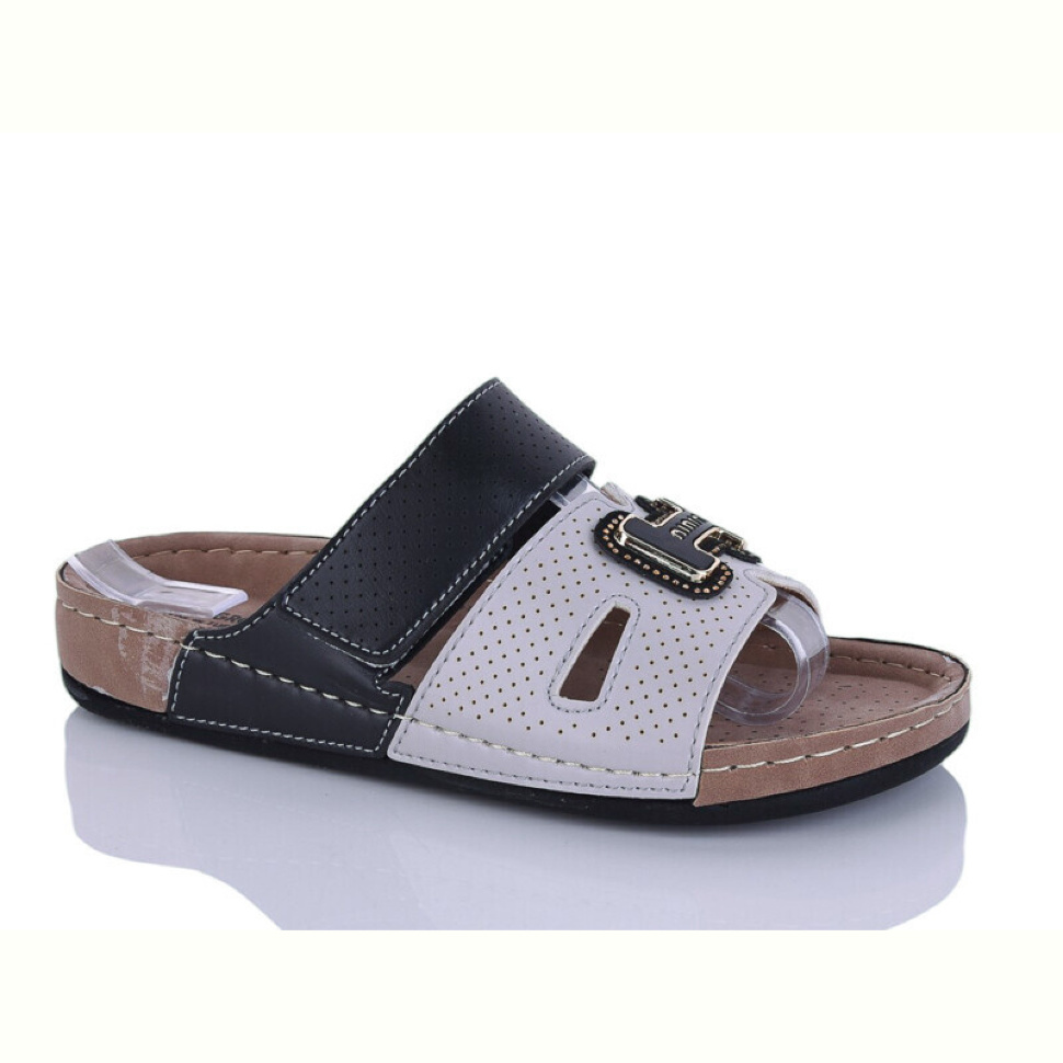 Шлепки Sali-2 06-59 сірий к.