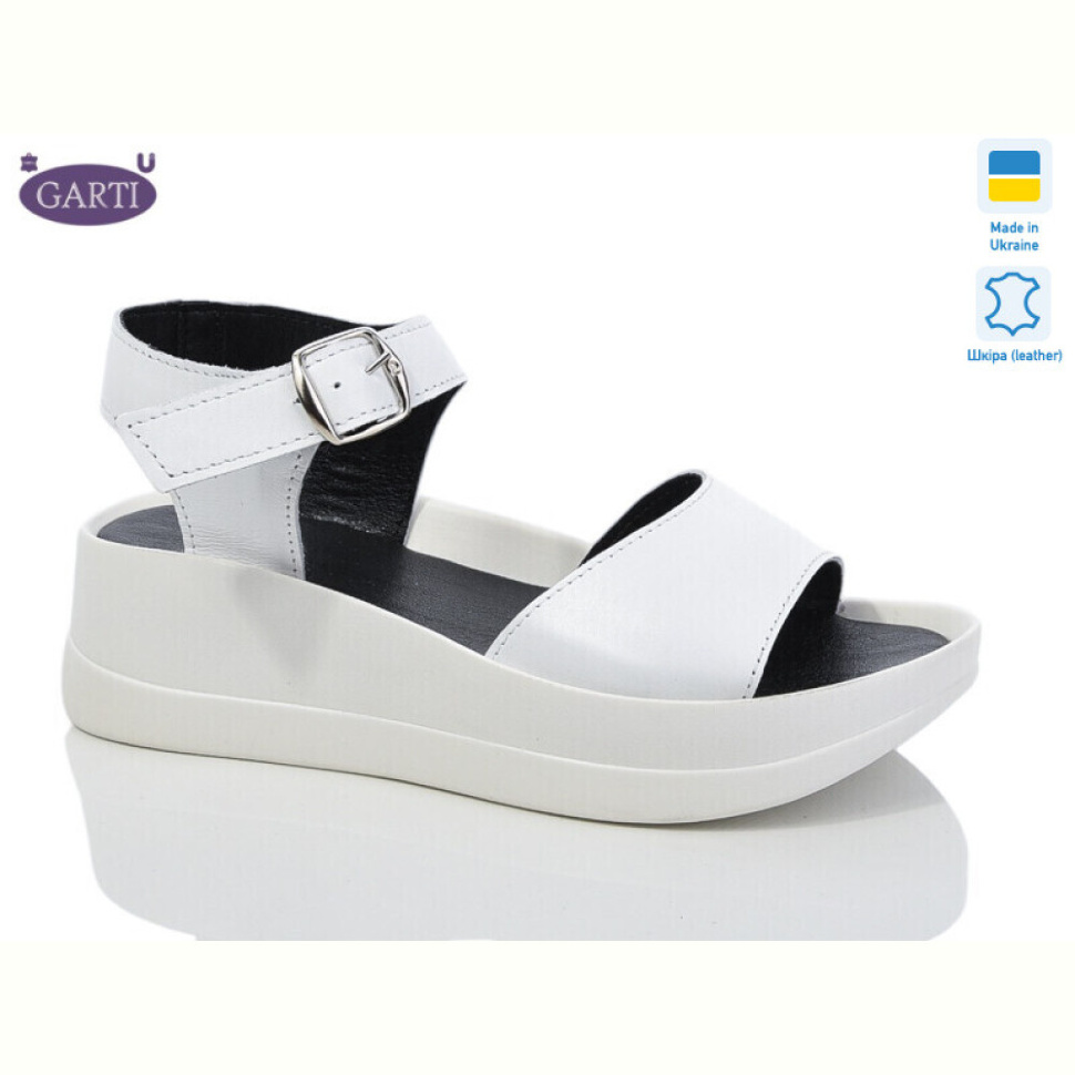 Босоножки Garti 0179 біла шкіра