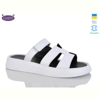 Шлепки Garti 6191 біла шкіра