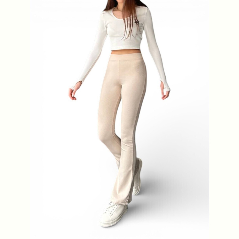 Лосины Sport style 608  св.бежевий