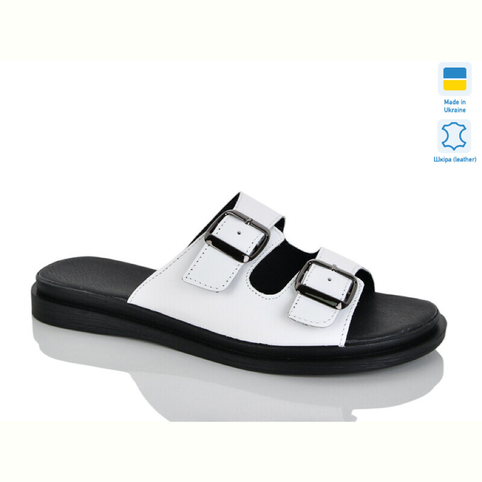 Шлепки Sali 191 білий к.