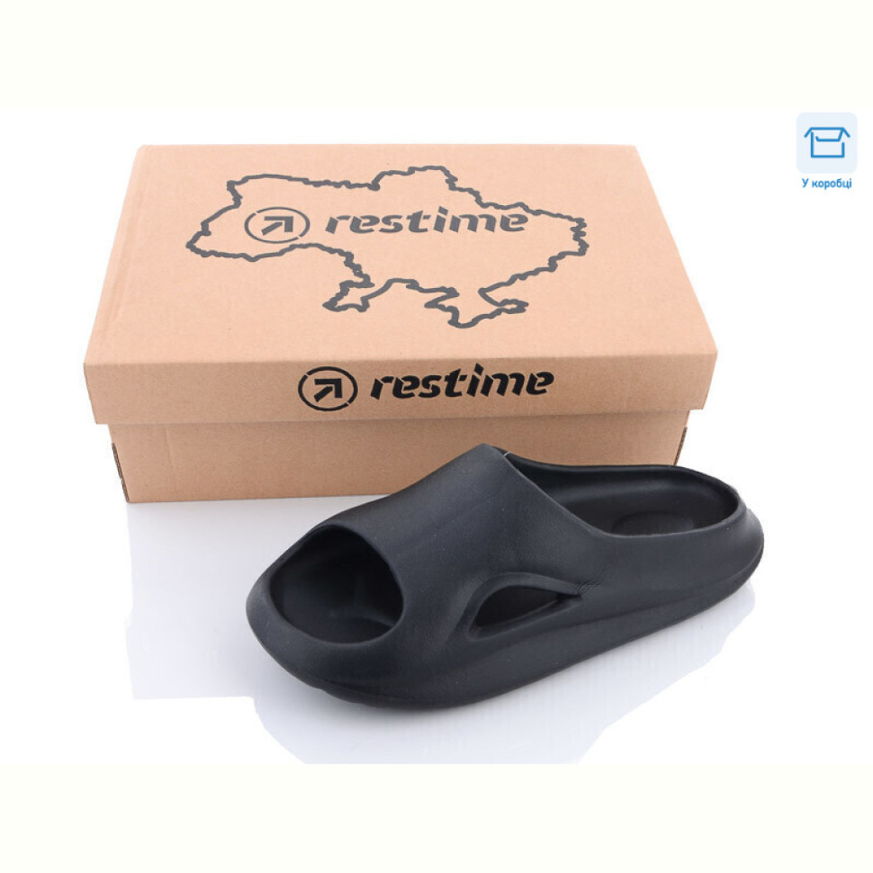 Шлепки Restime TWL23125 black