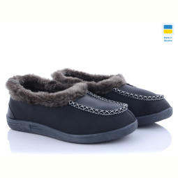 Тапки Vladimir Каховка. Украіна бабуш. кожзам.01 чорний