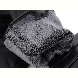 Перчатки RuBi R102Ж кожзам-махра black