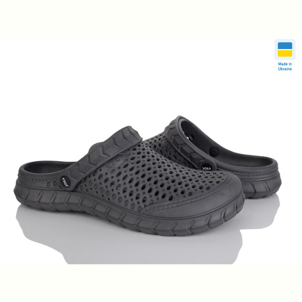 Кроксы Vladimir Крок С62 т.сірий