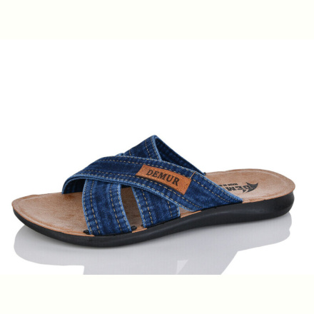 Шлепки DeMur Kot-3l blue