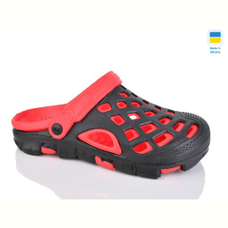 Кроксы Lot Shoes N308 чорно-червоний
