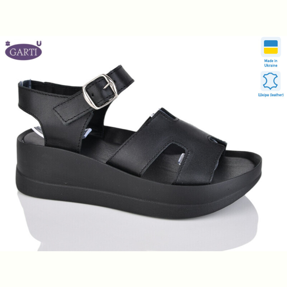 Босоножки Garti 2394 чорна шкіра