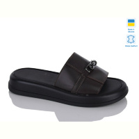 Шлепки Sali 718 шоколад к.