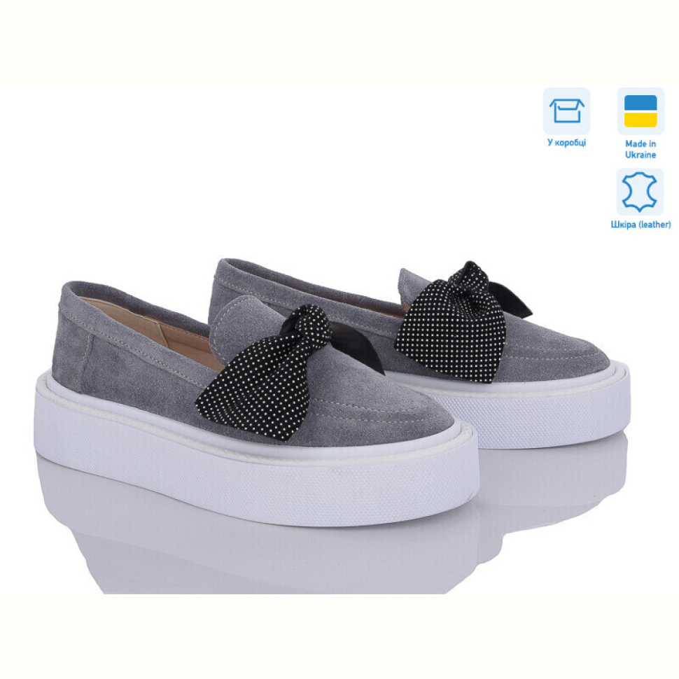 Слипоны G-Aira 571сер.з. горошок Под заказ