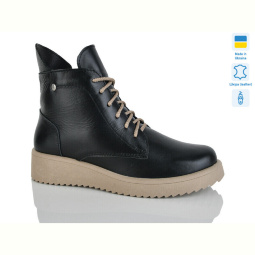 Ботинки Sali 25R чорний беж к. зима