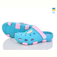 Кроксы Inblue F401 бірюзово-рожевий