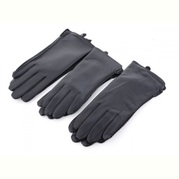 Перчатки RuBi R103Ж кожзам-махра black
