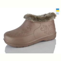 Галоши Lot Shoes Квіткв коричневий