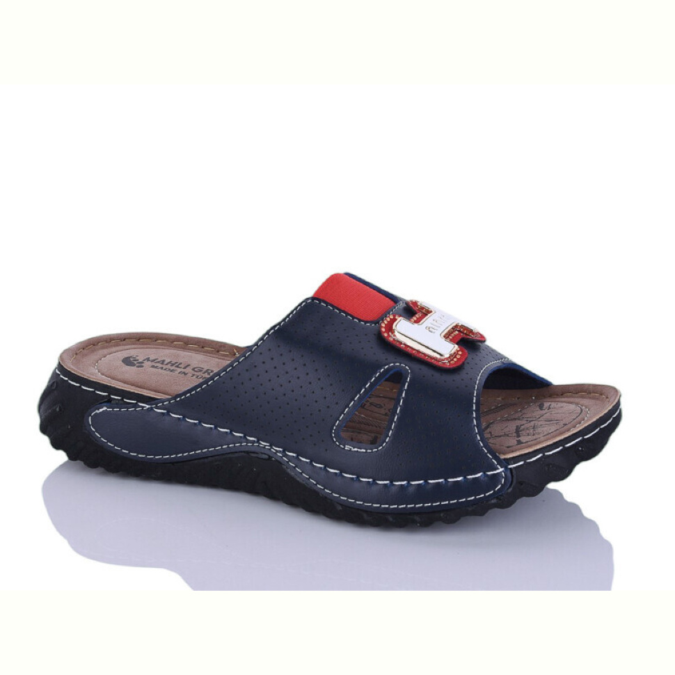 Шлепки Sali-2 11-48 синій к.