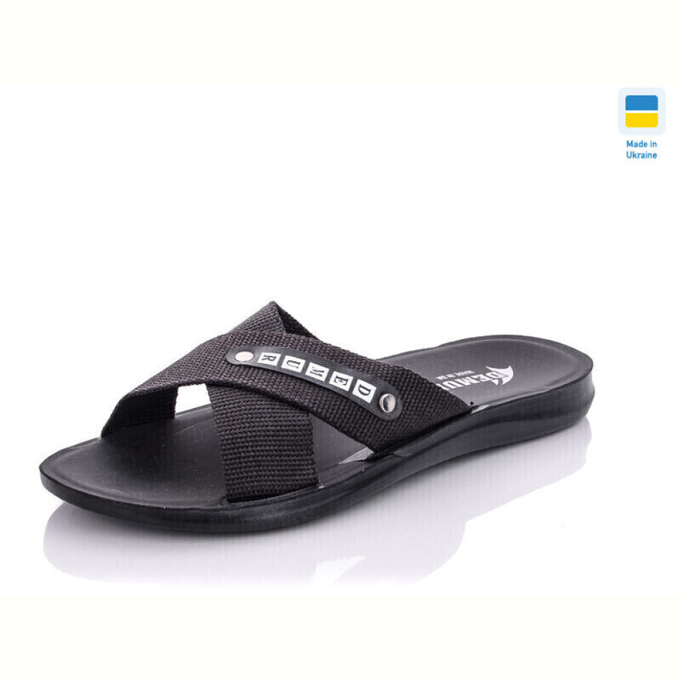 Шлепки DeMur TRK new black