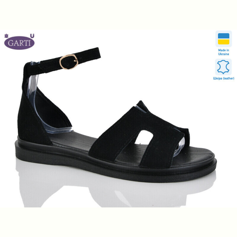 Босоножки Garti 0192 чорний замш