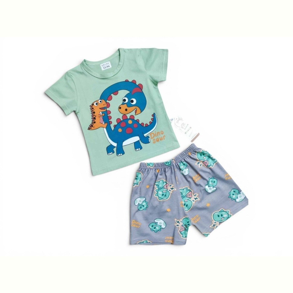Костюм Kids-modnik 261920-1 комплект футболка-шорти зелений