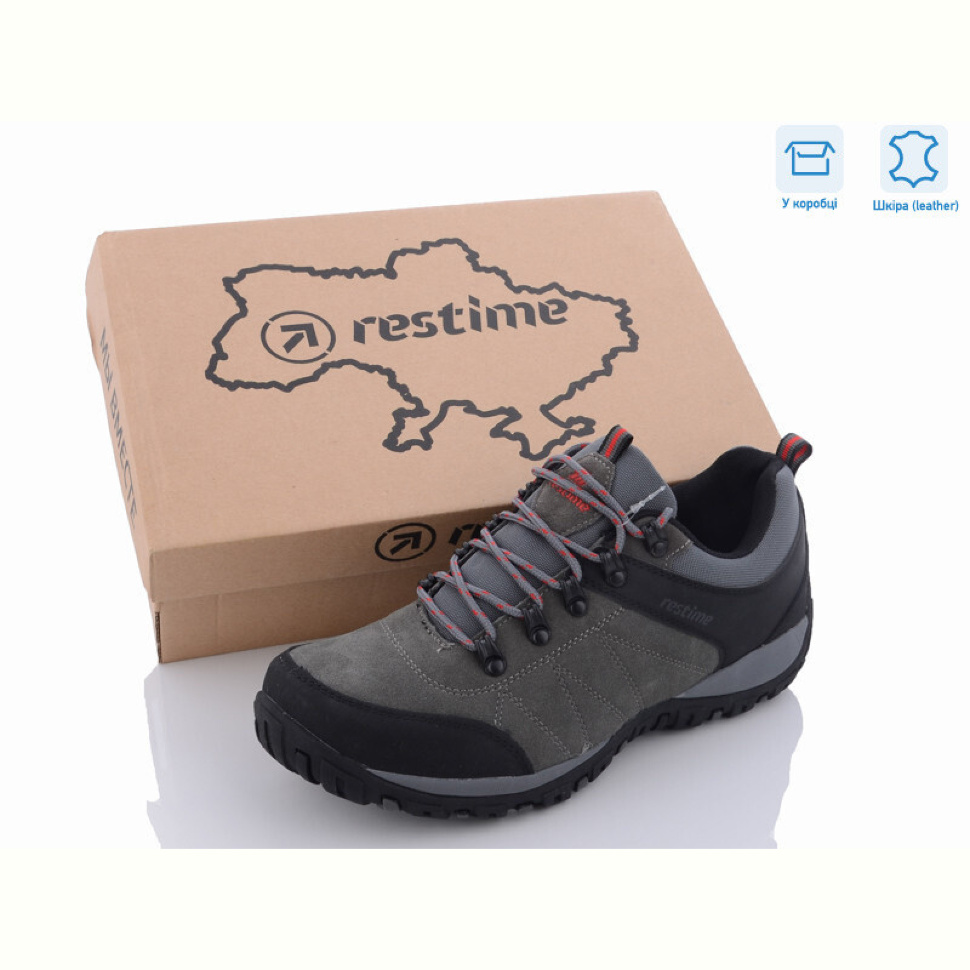 Кроссовки Restime PMB23603 grey_black