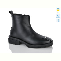 Ботинки Sali 619 чорний к. демі