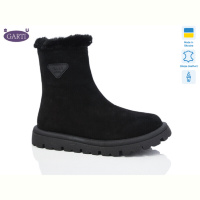 Ботинки Garti 290 чорний замш байка