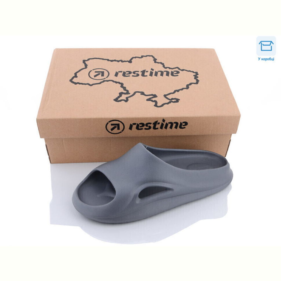 Шлепки Restime TWL23125 grey