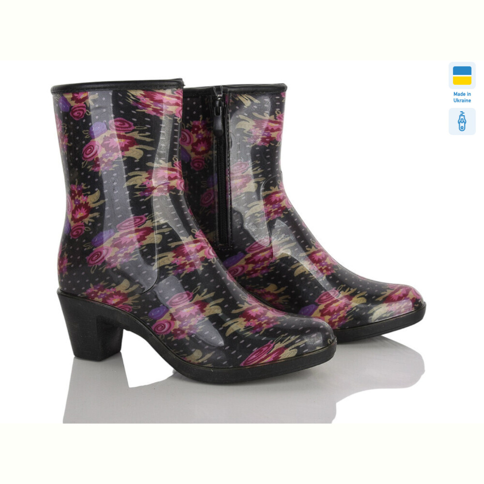 Резиновая обувь Makers Shoes 001-228 чорний