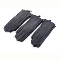 Перчатки RuBi R104Ж кожзам-махра black