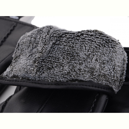 Перчатки RuBi R104Ж кожзам-махра black