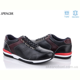 Кроссовки Spencer 71 black кожа
