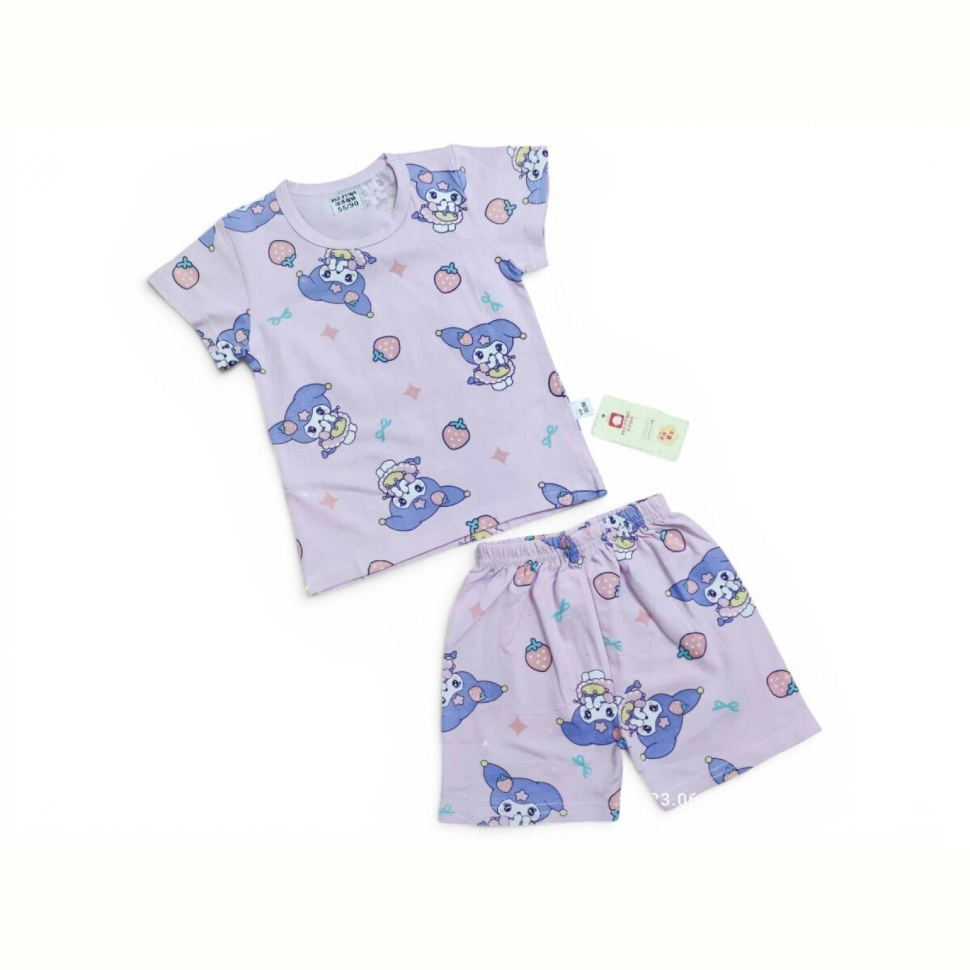 Костюм Kids-modnik 2619-2 комплект футболка-шорти св.рожевий