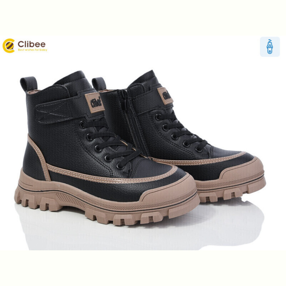 Ботинки Clibee GC66 black-khaki
