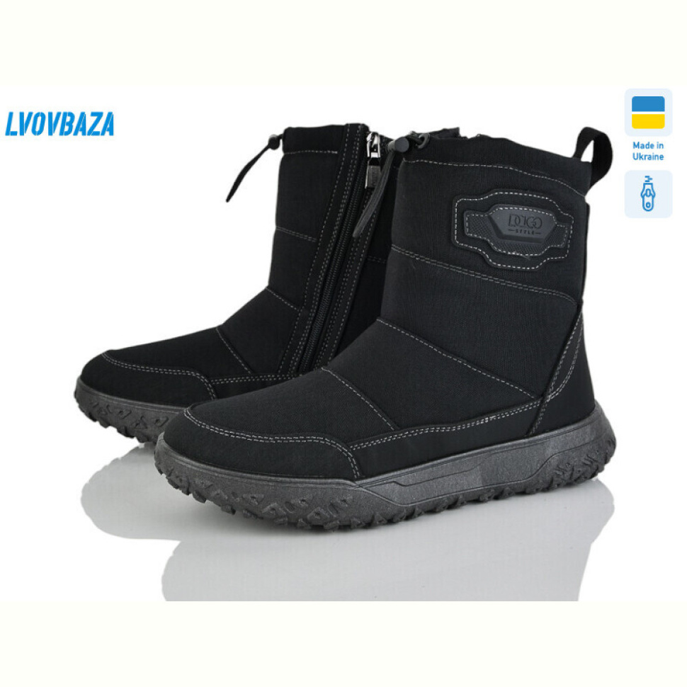 Дутики Lvovbaza Dago М24-04 чорний