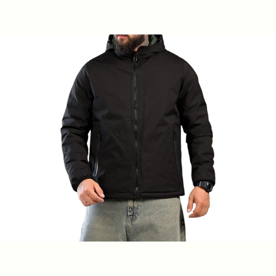 Куртка 3033 BL26-X156 black двостороння
