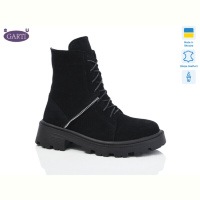 Ботинки Garti 349 чорний замш байка