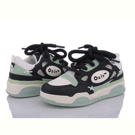 Кроссовки Violeta 149-23 black-green