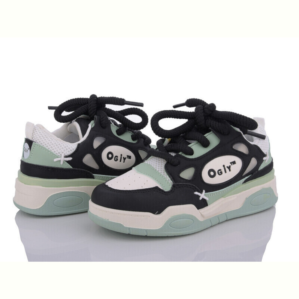 Кроссовки Violeta 149-23 black-green