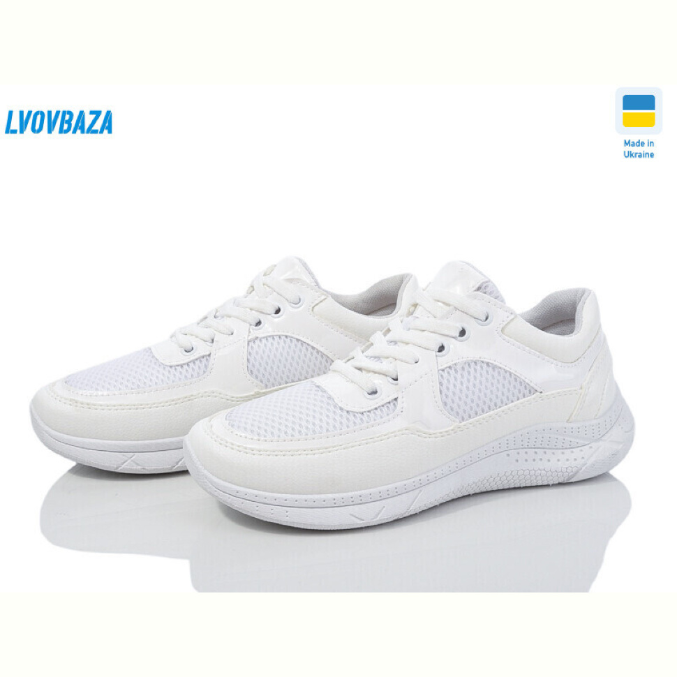 Кроссовки Lvovbaza B&R 211-С білий сітка