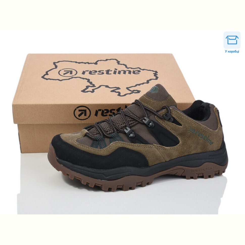 Кроссовки Restime OMO24506 khaki green