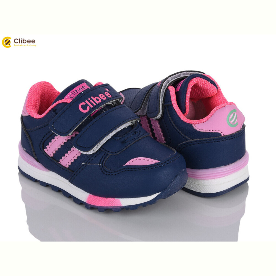 Кроссовки Clibee F627D blue-peach