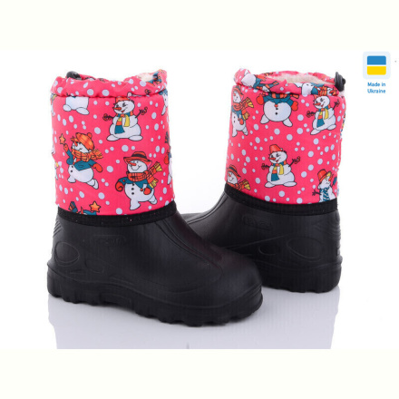 Сапоги из пены DeMur СПП Сніговик рожевий 2025
