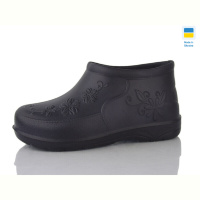 Галоши Lot Shoes Квіти чорний