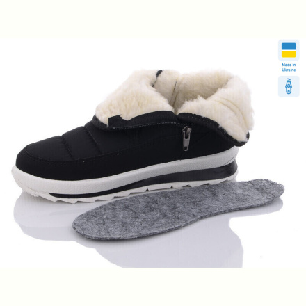 Дутики DeMur KZ611 чорний-білий 2025