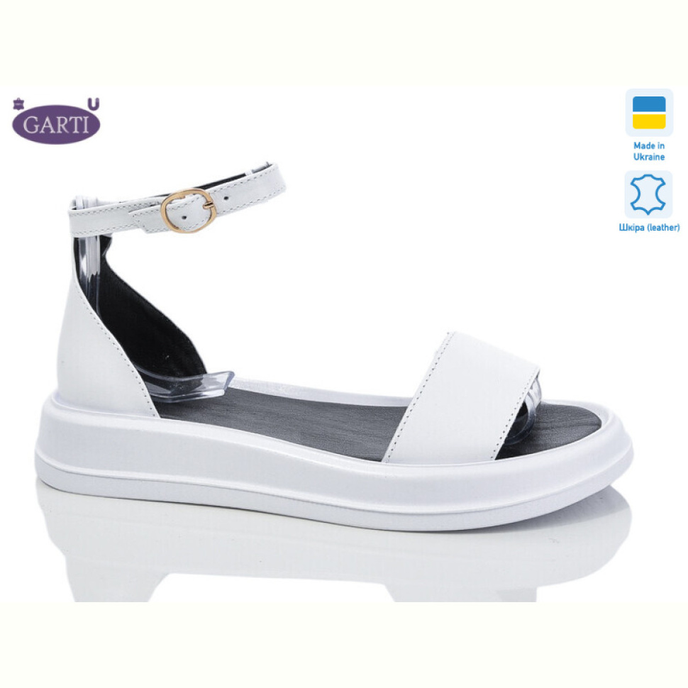 Босоножки Garti 0183 біла шкіра
